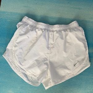 White Running Shorts